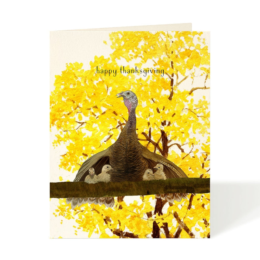 Watercolor Thanksgiving Autumn Greeting Card