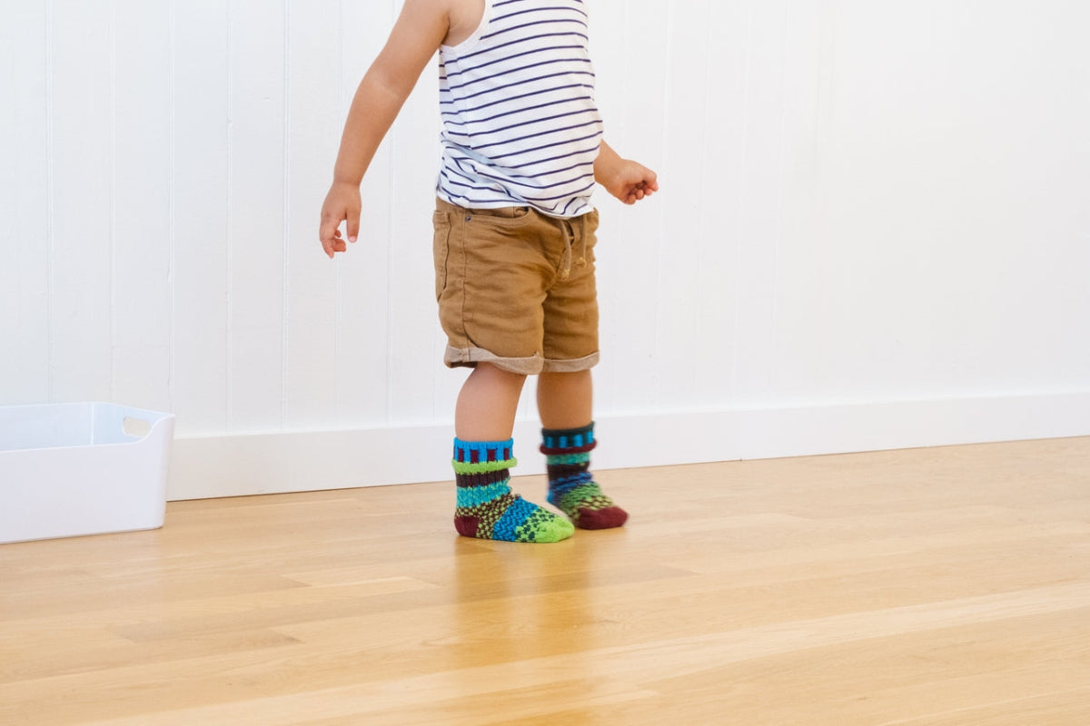 Colorful Mismatched Cotton Crochet Baby Socks Junebug Lifestyle Toddler
