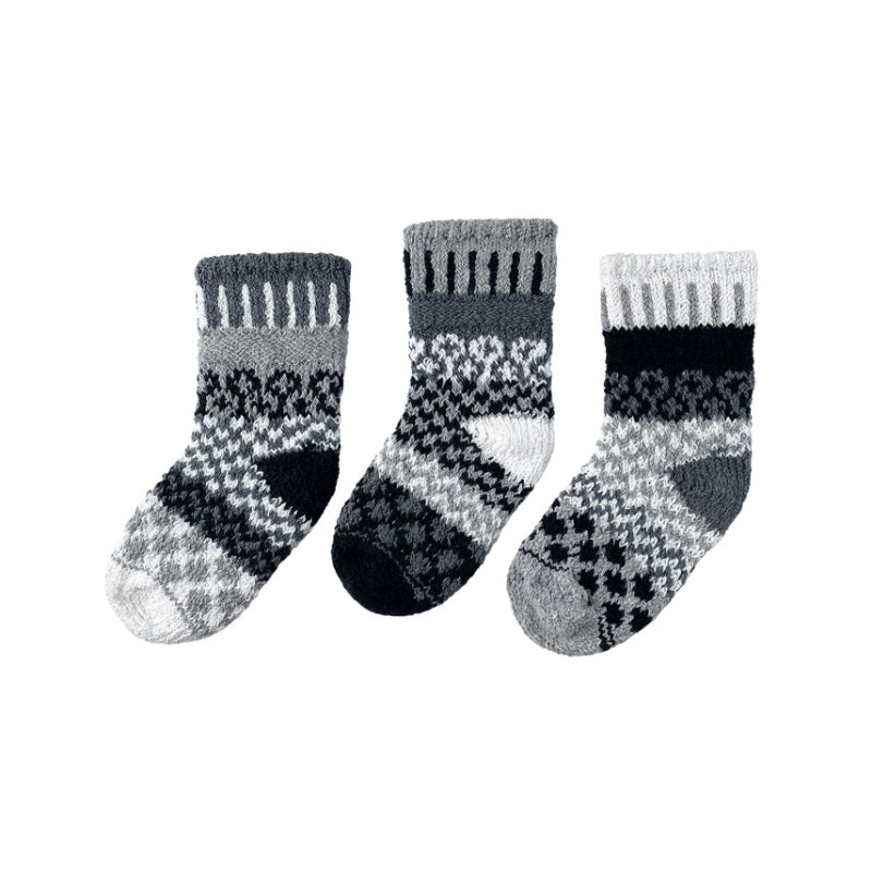 Colorful Mismatched Cotton Crochet Baby Socks Moonlight