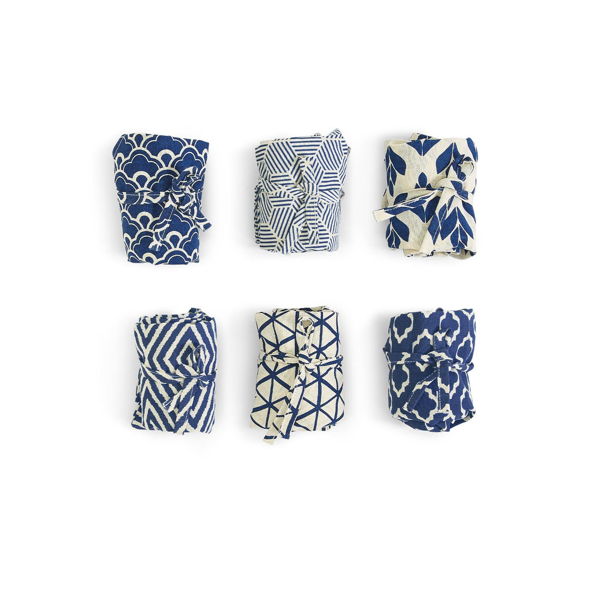 Indigo Inspired Cotton Market Tote Bag - Hello World Modern Mercantile