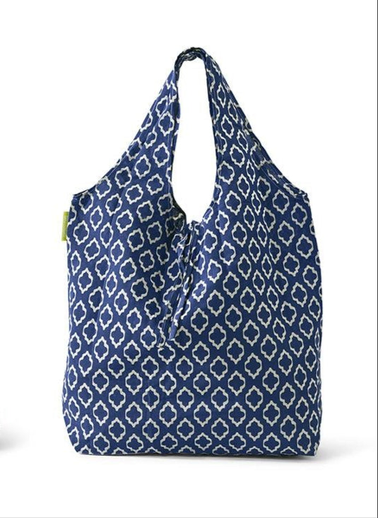 Indigo Inspired Cotton Market Tote Bag - Hello World Modern Mercantile