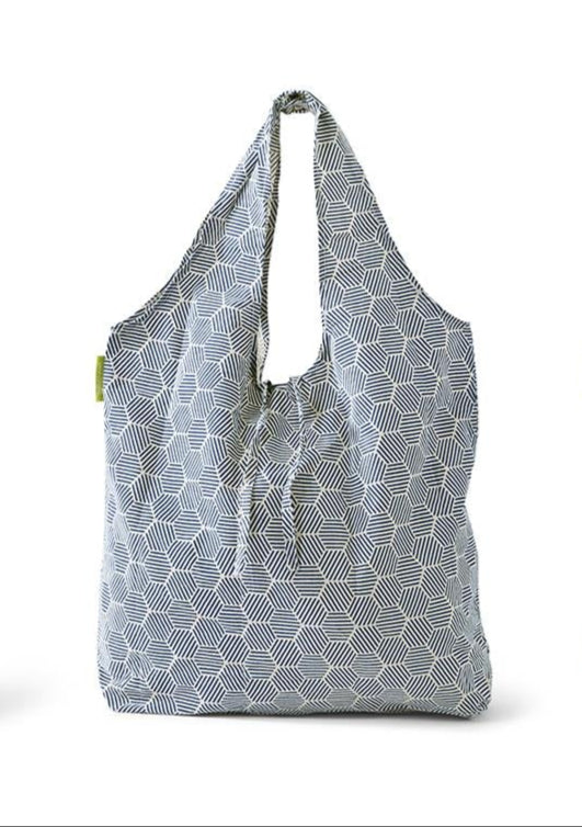 Indigo Inspired Cotton Market Tote Bag - Hello World Modern Mercantile
