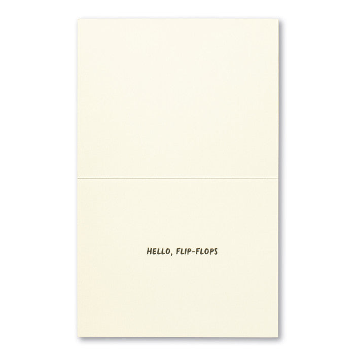 Retirement Card Interior Message Hello, Flip-Flops.