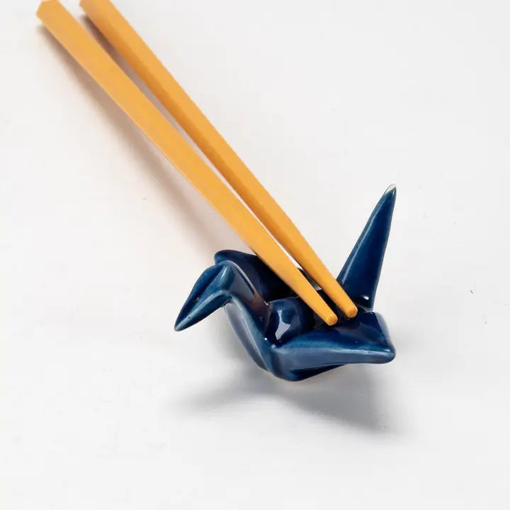Origami Crane Porcelain Chopsticks Rest - Hello World Modern Mercantile