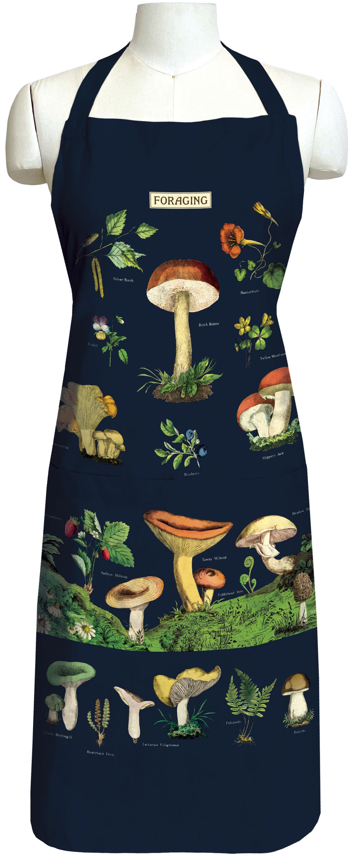 Vintage-Style Apron - Foraging