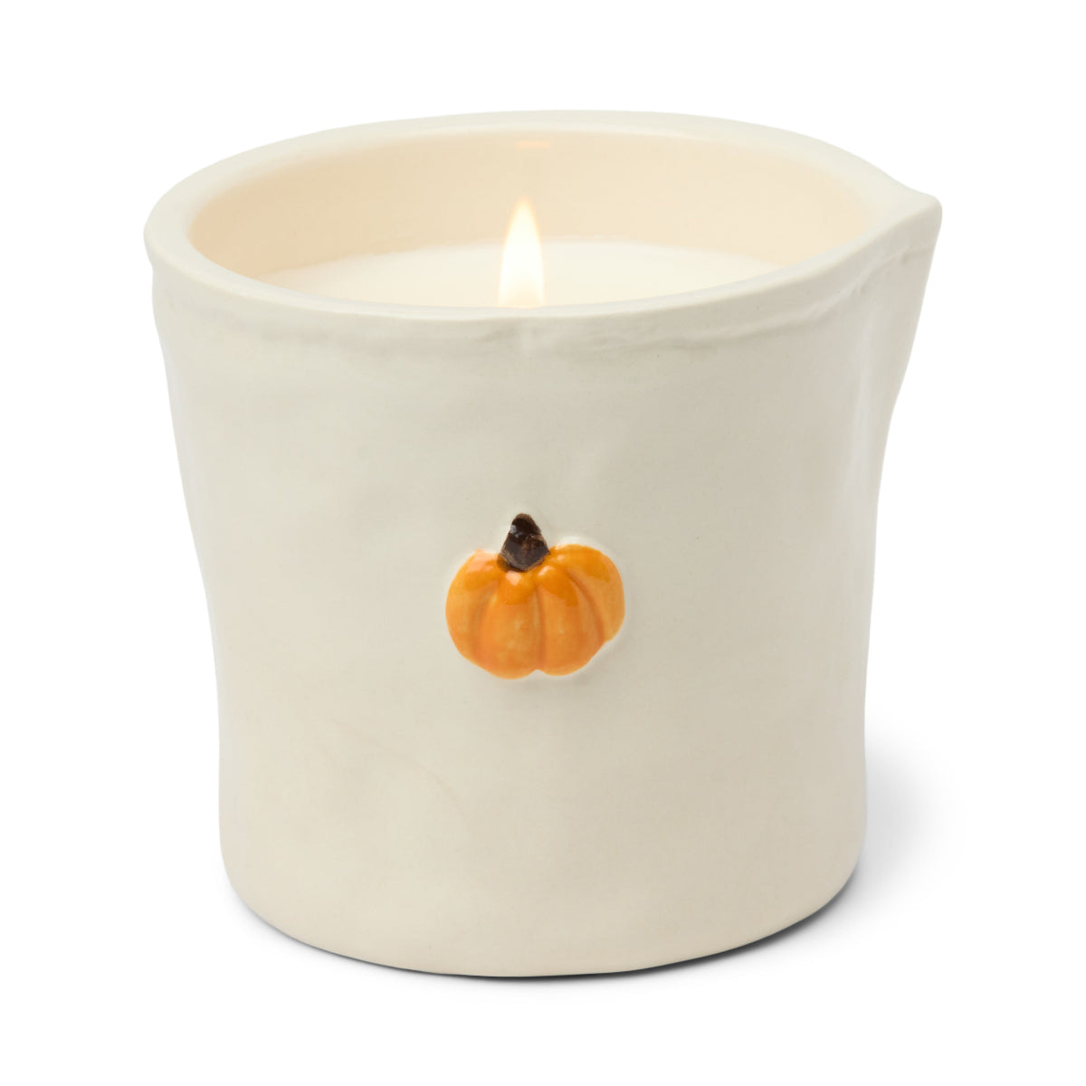 Pumpkin Spice Ceramic Bistro Creamer Candle 8 oz - Hello World Modern Mercantile