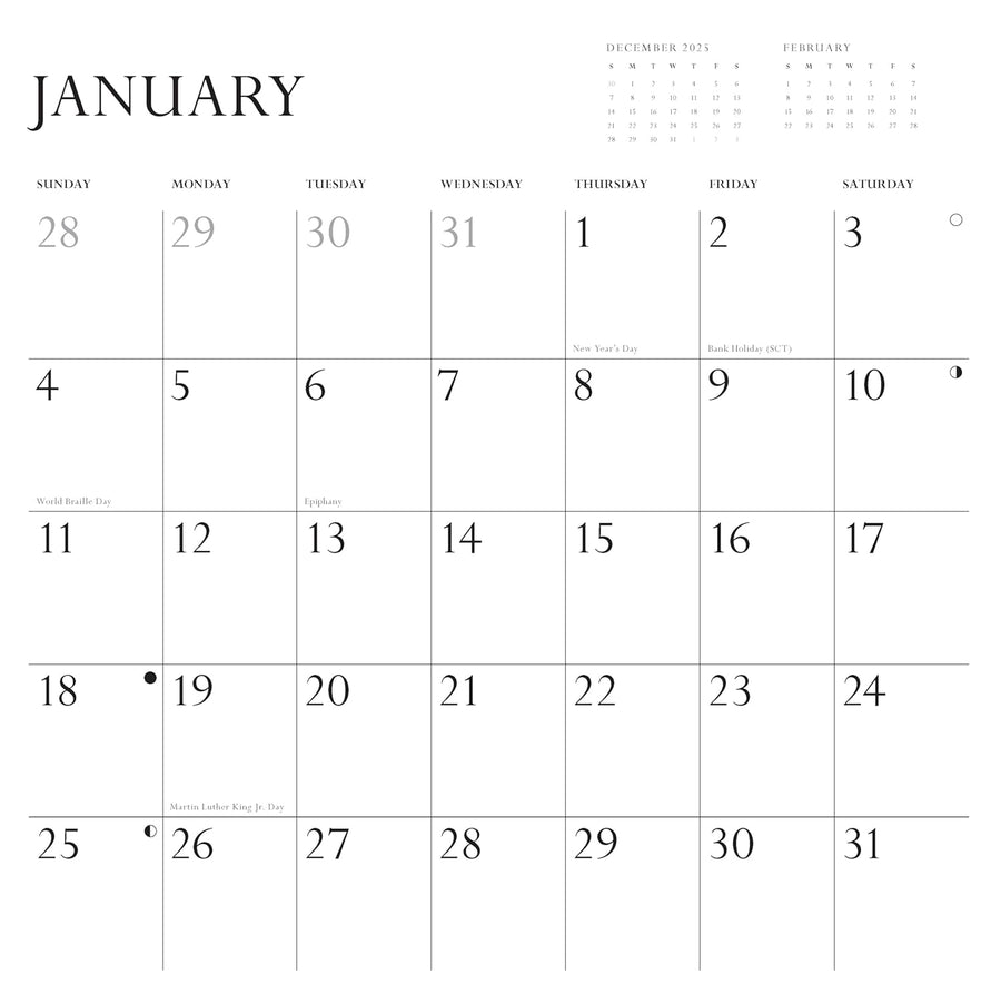 2026 Wall Calendar: Disappointing Affirmations