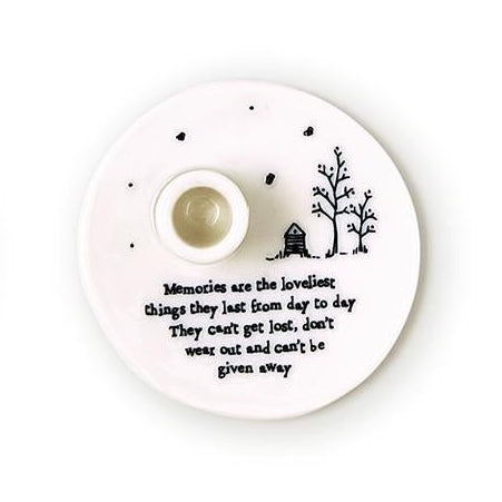 Sweet Sayings Porcelain Mini Candleholder