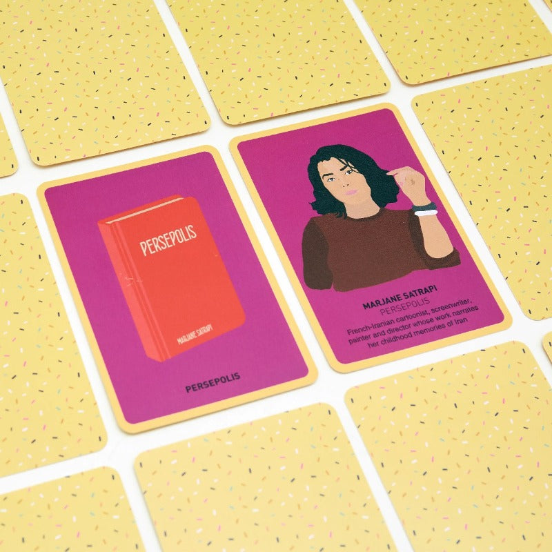 Great Women Writers Memory Game Action Persepolis by Marjane Satrapi