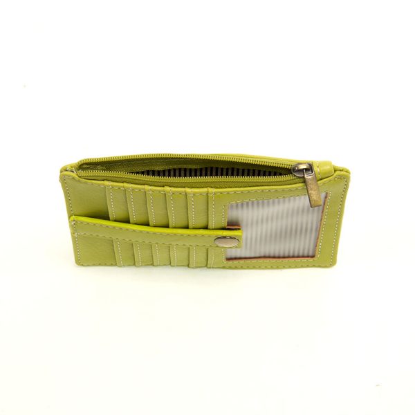 Vegan Leather Penny Mini Wallet - Citrus