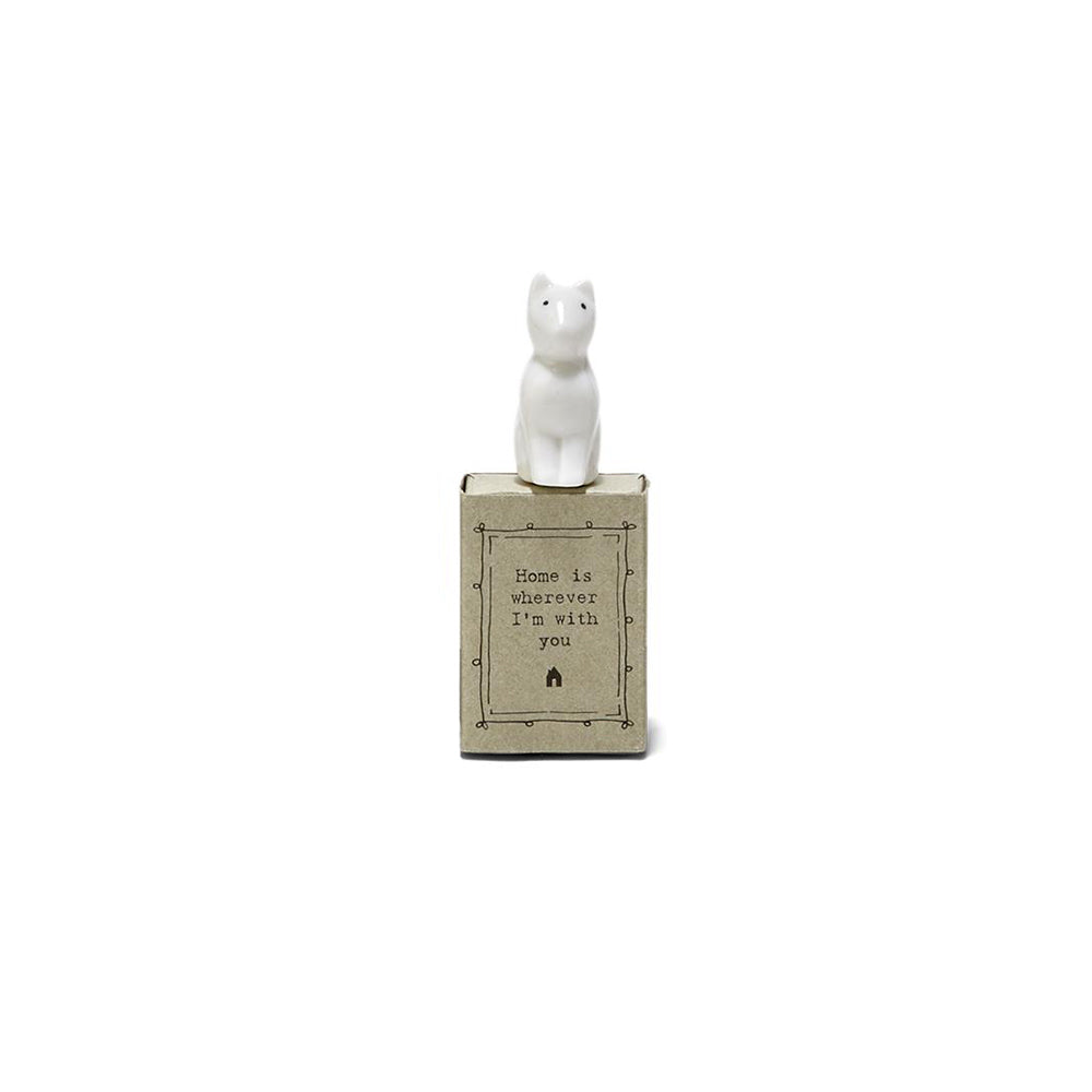 Mini Porcelain Animal in Sweet Sayings Gift Box - Hello World Modern Mercantile