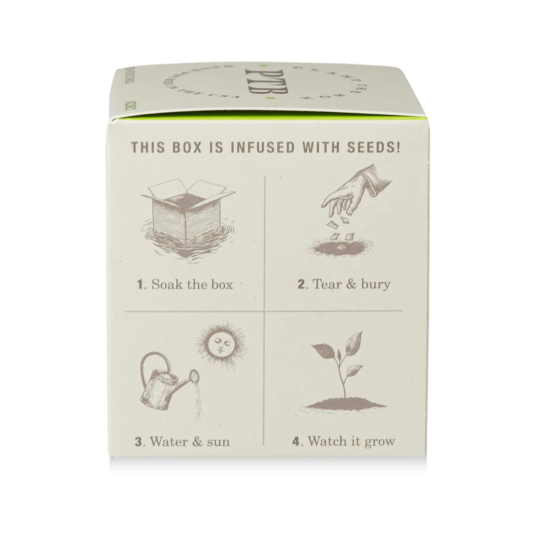 Fresh Picked Basil - Pure Soy Candle Plantable Seed-Infused Box