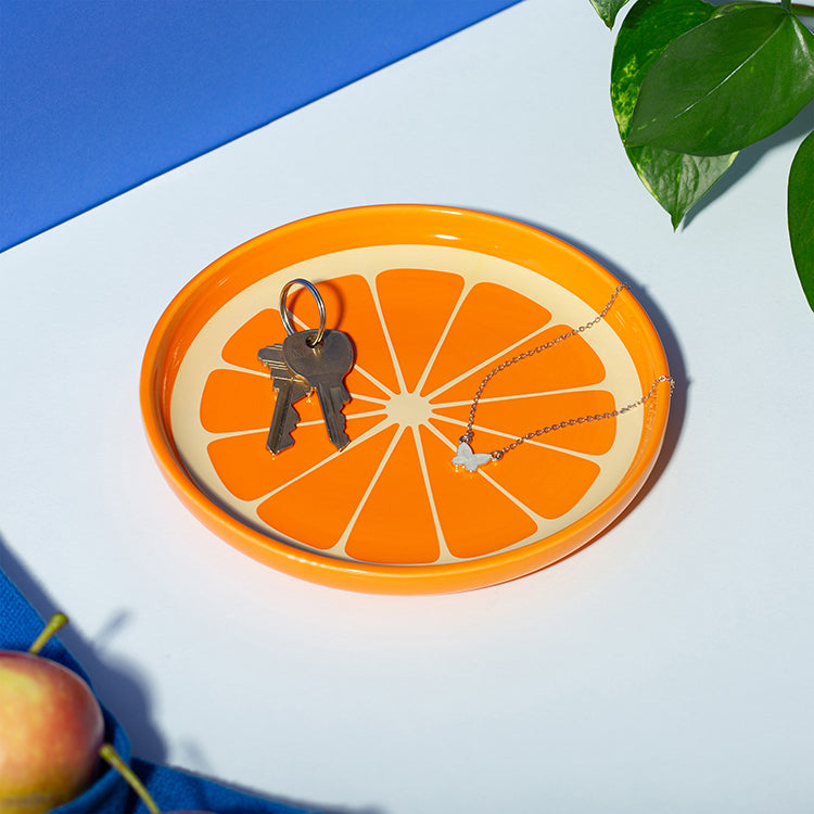 50% Off Final Sale - Orange Trinket Tray