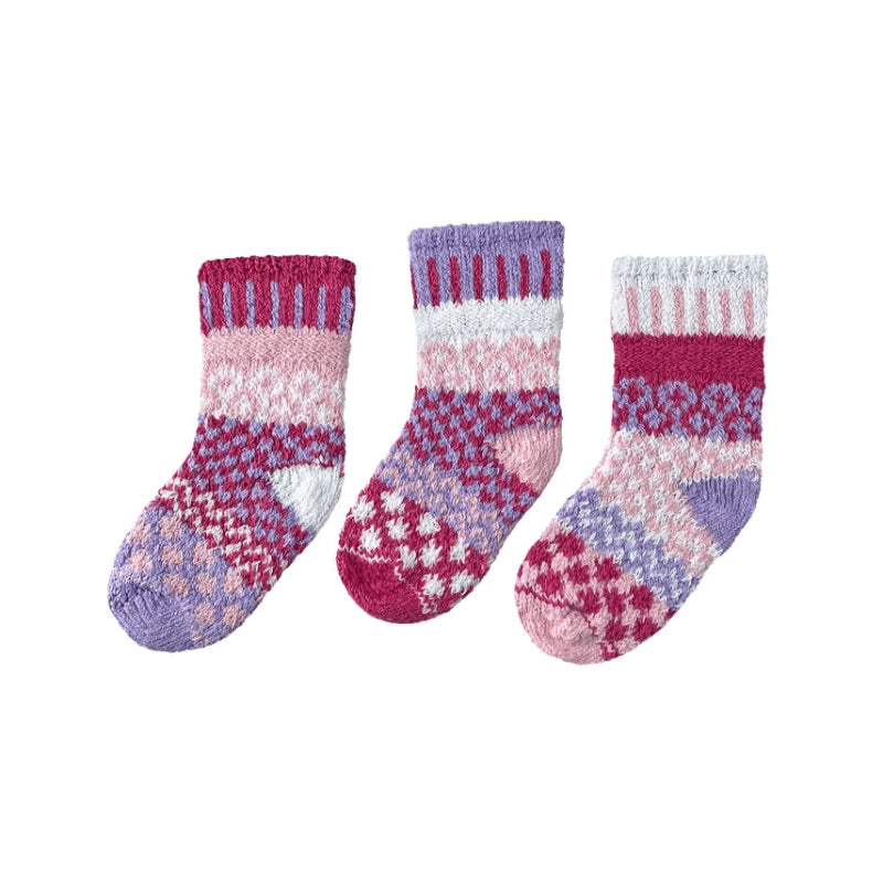 Colorful Mismatched Cotton Crochet Baby Socks Lovebug