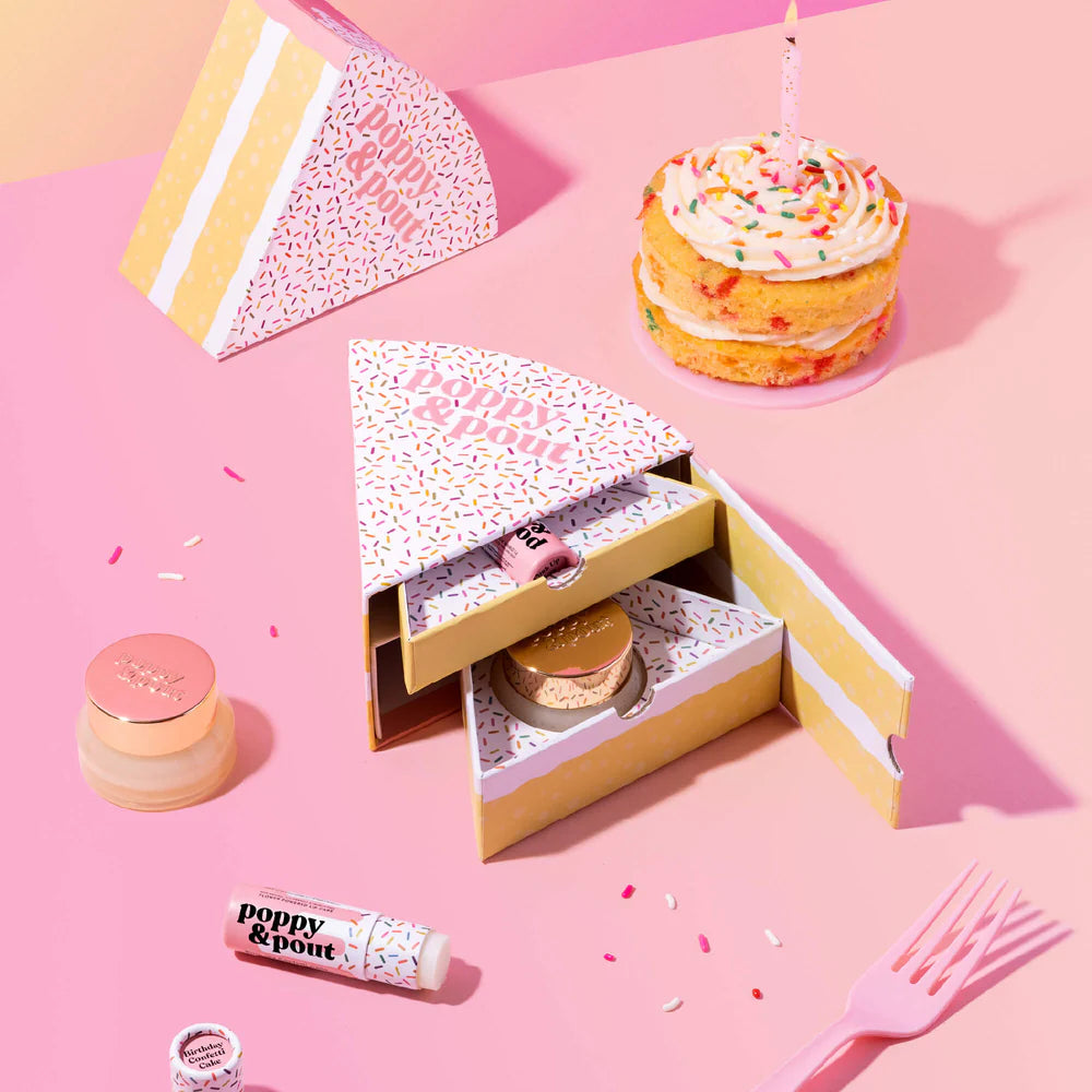 Birthday Confetti Cake Lip Gift Set