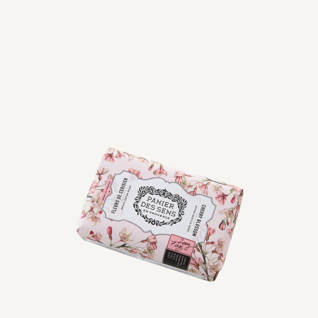 French Natural Cherry Blossom Soap Bar with Shea Butter 7oz