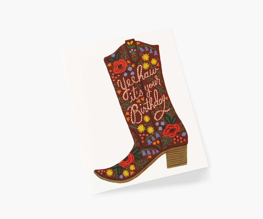 Birthday Boot Greeting Card