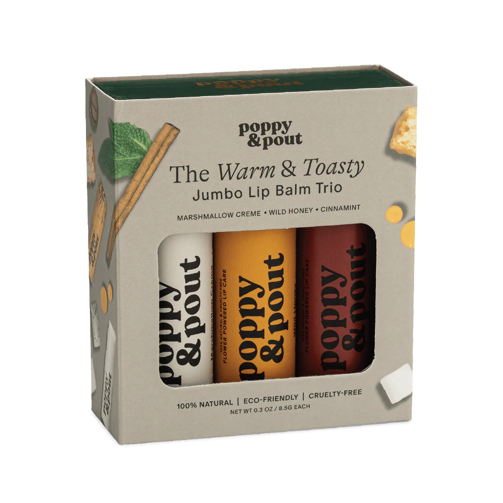 Lip Balm Trio Gift Set - Warm & Toasty