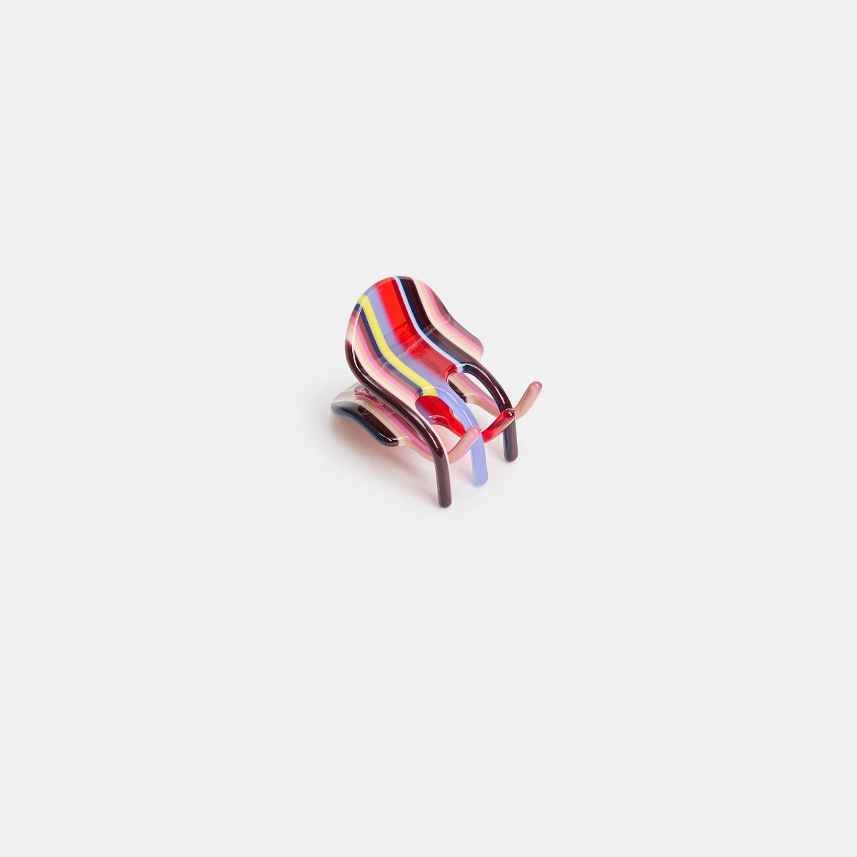 Chunks Mini Claw Clip in Charlotte on a white background