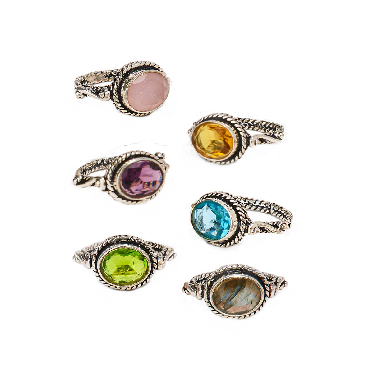 Gemstone Cable Ring