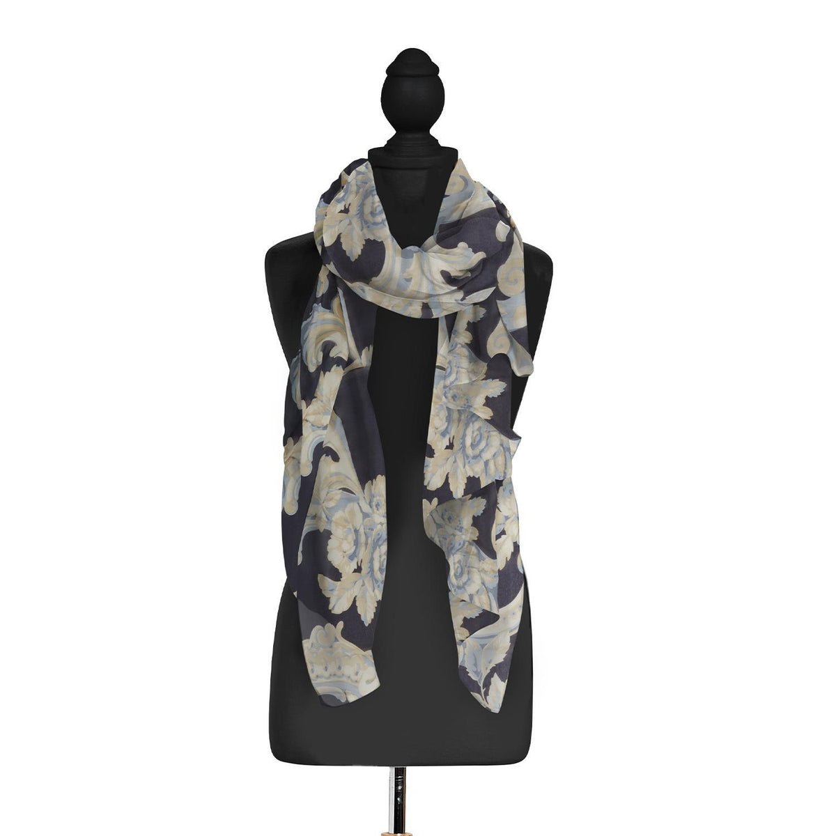 Blue Roses Scarf