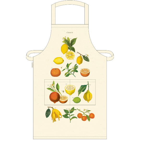 Vintage-Style Apron -Citrus