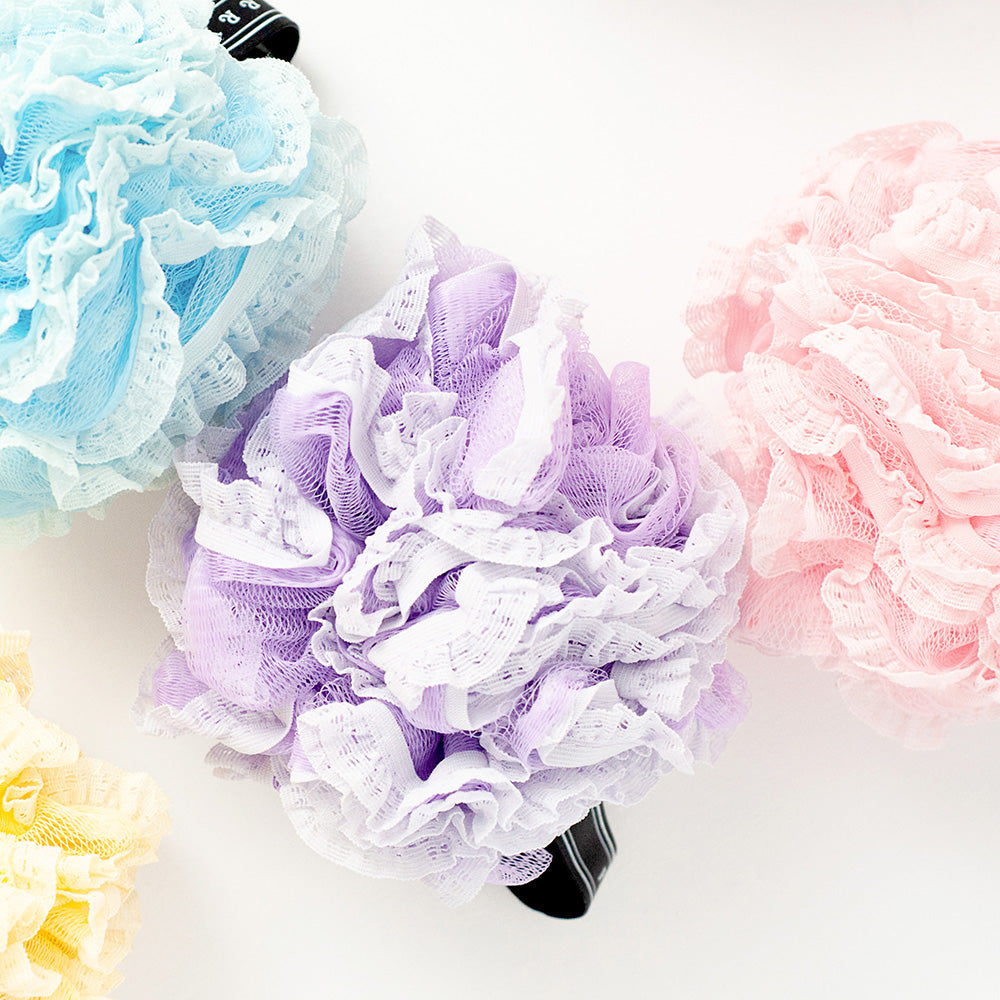 Purple Lace Shower Loofah