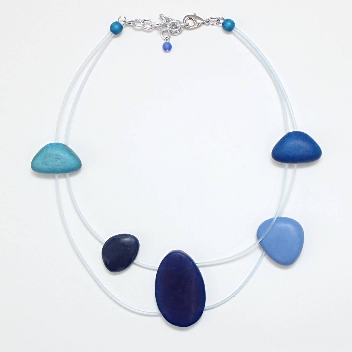 Indigo Riverstone Statement Necklace - Hello World Modern Mercantile