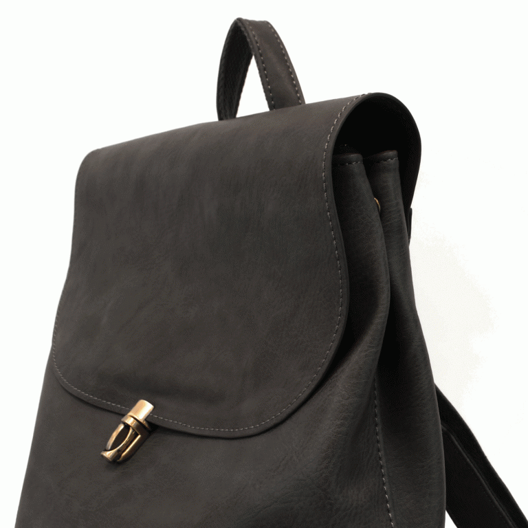 Black - Vegan Leather Colette Backpack