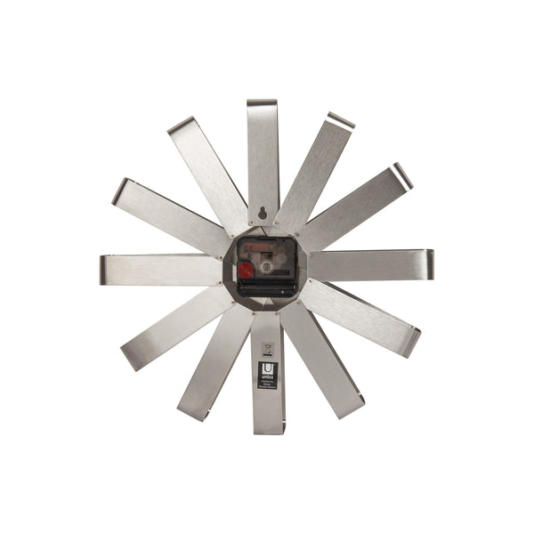 Umbra Ribbon Wall Clock Steel
