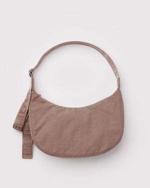 Medium Nylon Crescent Bag - Toasted Almond - Hello World Modern Mercantile