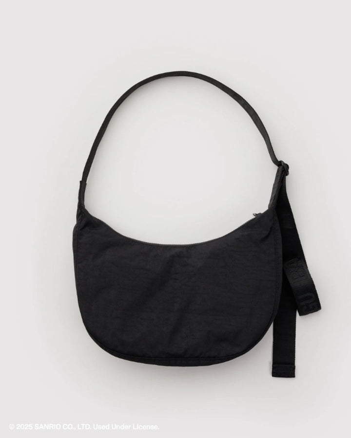 Medium Nylon Crescent Bag - Embroidered Hello Kitty Western - Hello World Modern Mercantile