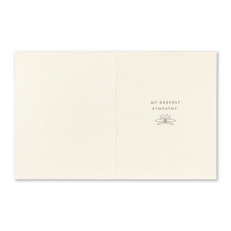 Sympathy Greeting Card - They Were Everything. Interior Message: My Deepest Sympathy.
