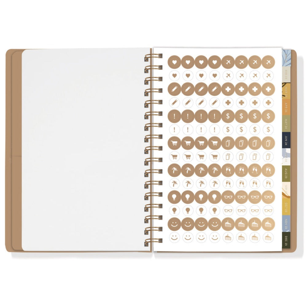 Bumble Bee 2024 17 Month Spiral Dated Planner Interior 3