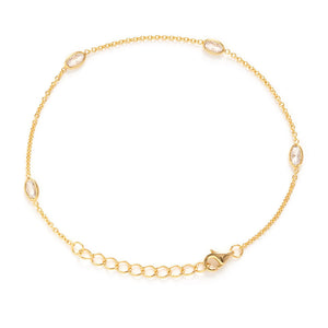 Crystal Station Chain Bracelet