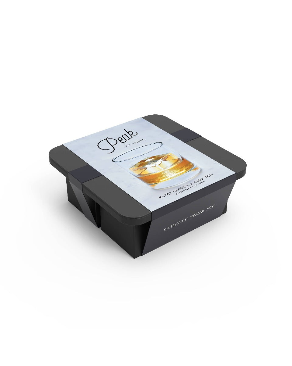 Peak Extra Large Silicone Ice Cube Tray - Charcoal