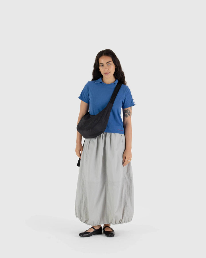 Medium Nylon Crescent Bag - Black - Hello World Modern Mercantile