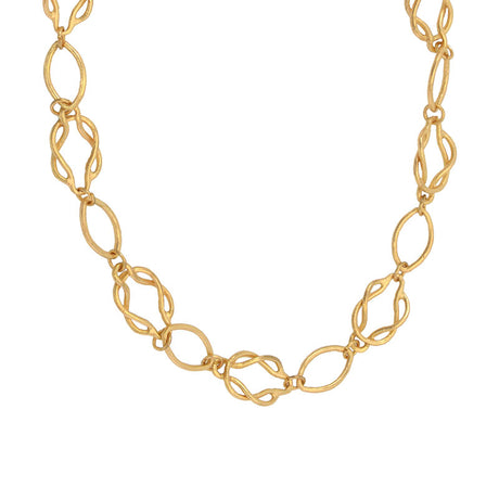 Matte Intertwined Knot Chain Necklace - Hello World Modern Mercantile