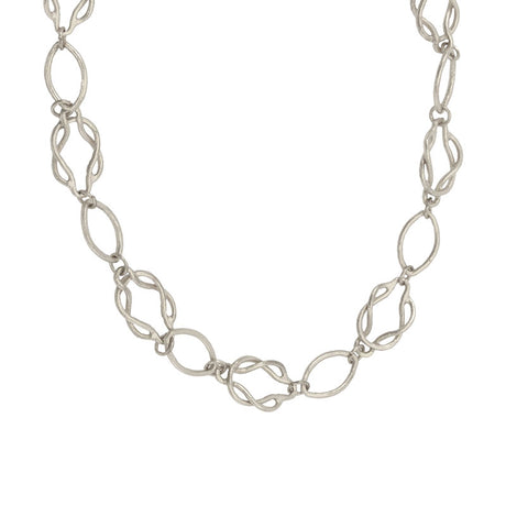 Matte Intertwined Knot Chain Necklace - Hello World Modern Mercantile