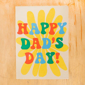 Screen Printed Father's Day Greeting Card