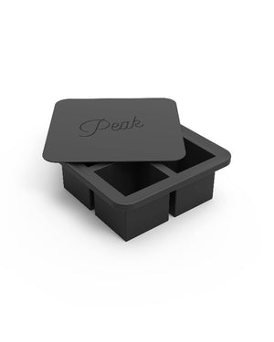 Peak Extra Large Silicone Ice Cube Tray - Charcoal Interior