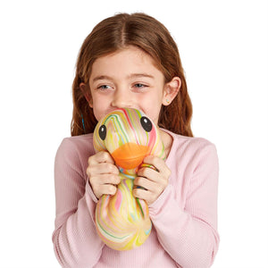 Jumbo Squish Rainbow Marbled Rubber Duck - Hello World Modern Mercantile