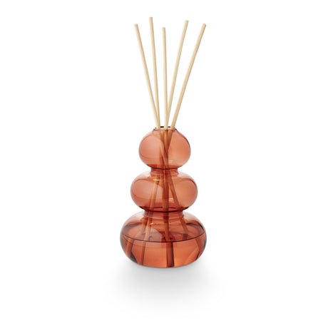 Memories of Brandied Pear Amber Glass Bubble Christmas Reed Diffuser