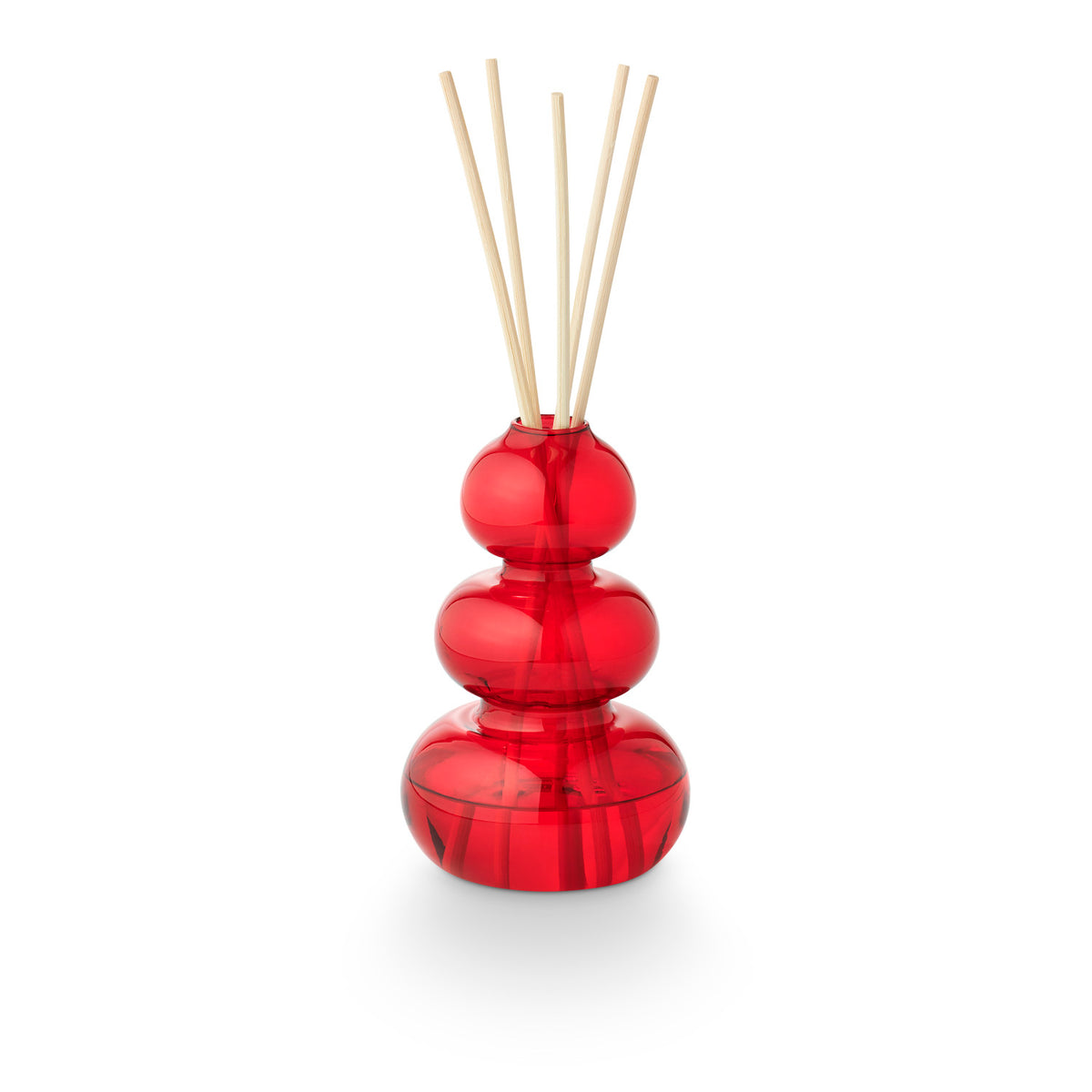 Memories of Mistletoe Kisses Red Glass Bubble Christmas Reed Diffuser