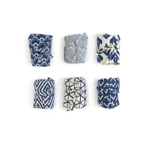 Indigo Inspired Cotton Market Tote Bag - Hello World Modern Mercantile