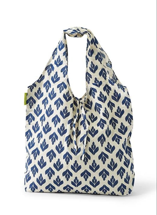 Indigo Inspired Cotton Market Tote Bag - Hello World Modern Mercantile