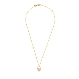 Color Enamel Heart Locket 14K Gold Plated Necklace - Hello World Modern Mercantile