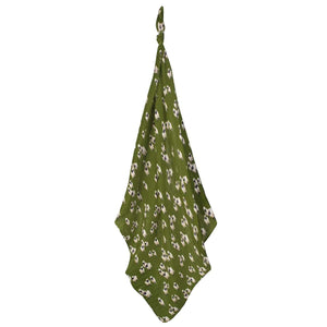 Bamboo Muslin Swaddle Blanket - Valais Sheep Unfolded