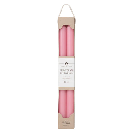 12" Taper Candlesticks (2pc) - Soft Pink - Hello World Modern Mercantile