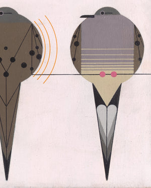Charley Harper: Lovey Dovey Bookmark